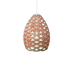 David Trubridge Tui medium Pendelleuchte Ø 54 cm rot