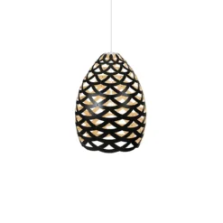 David Trubridge Tui small Pendelleuchte Ø 40 cm schwarz 1 Seite