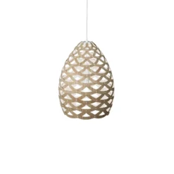 David Trubridge Tui small Pendelleuchte Ø 40 cm weiß 1 Seite