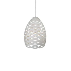 David Trubridge Tui small Pendelleuchte Ø 40 cm weiß 2 Seiten