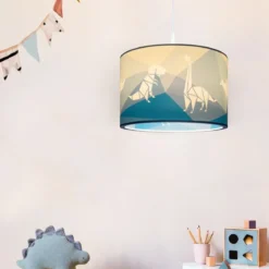 Elobra 139868 Hängeleuchte Dinopoly blau 40cm E27