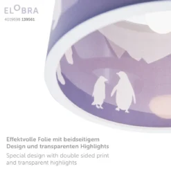 Elobra 139561 Hängeleuchte Scandi Antarktis lila 40cm