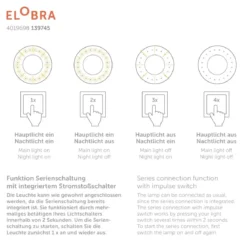 Elobra 139745 LED Deckenleuchte Dinopoly orange 3000K