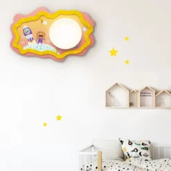 Elobra 140123 LED Deckenleuchte Little Astronauts Escape orange rosa 3000K