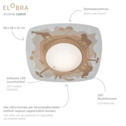 Elobra 139639 LED Deckenleuchte Scandi Savanne sand orange 3000K