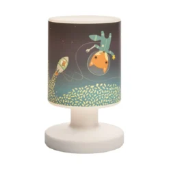 Elobra 140970 LED Tischleuchte Akkuleuchte Little Astronauts Space Mission blau