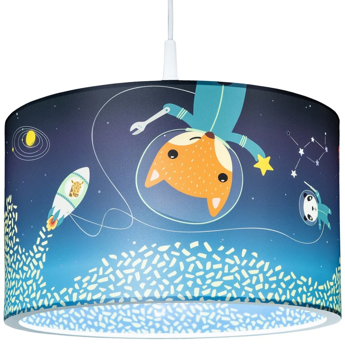 Elobra No. 138397 Deckenleuchte Little Astronauts Space Mission blau