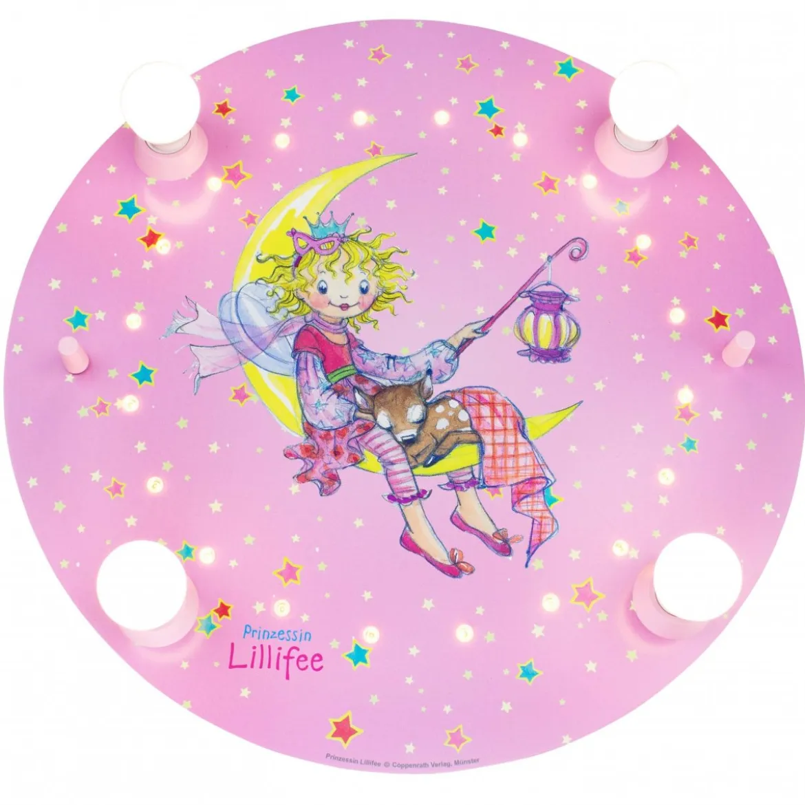 Elobra No. 130957 Deckenleuchte Prinzessin Lillifee Laternennacht 4-flammig, Rosa