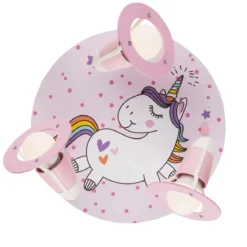 Elobra No. 138090 Deckenleuchte Rondell Einhorn Babsy 3-flamming rosa