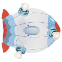 Elobra No. 138052 Deckenleuchte Rondell Luftschiff 3-flammig Blau