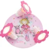 Elobra No. 131022 Deckenleuchte Rondell Prinzessin Lillifee mit Eule 3-flammig, Rosa