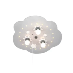 Elobra No. 124567 Deckenleuchte Sternenwolke 3-flammig Silber