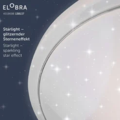 Elobra No. 138137 Deckenleuchte Wildnis Starlight grün