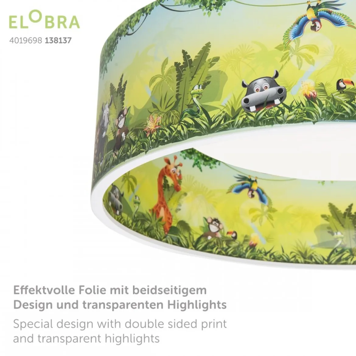 Elobra No. 138137 Deckenleuchte Wildnis Starlight grün