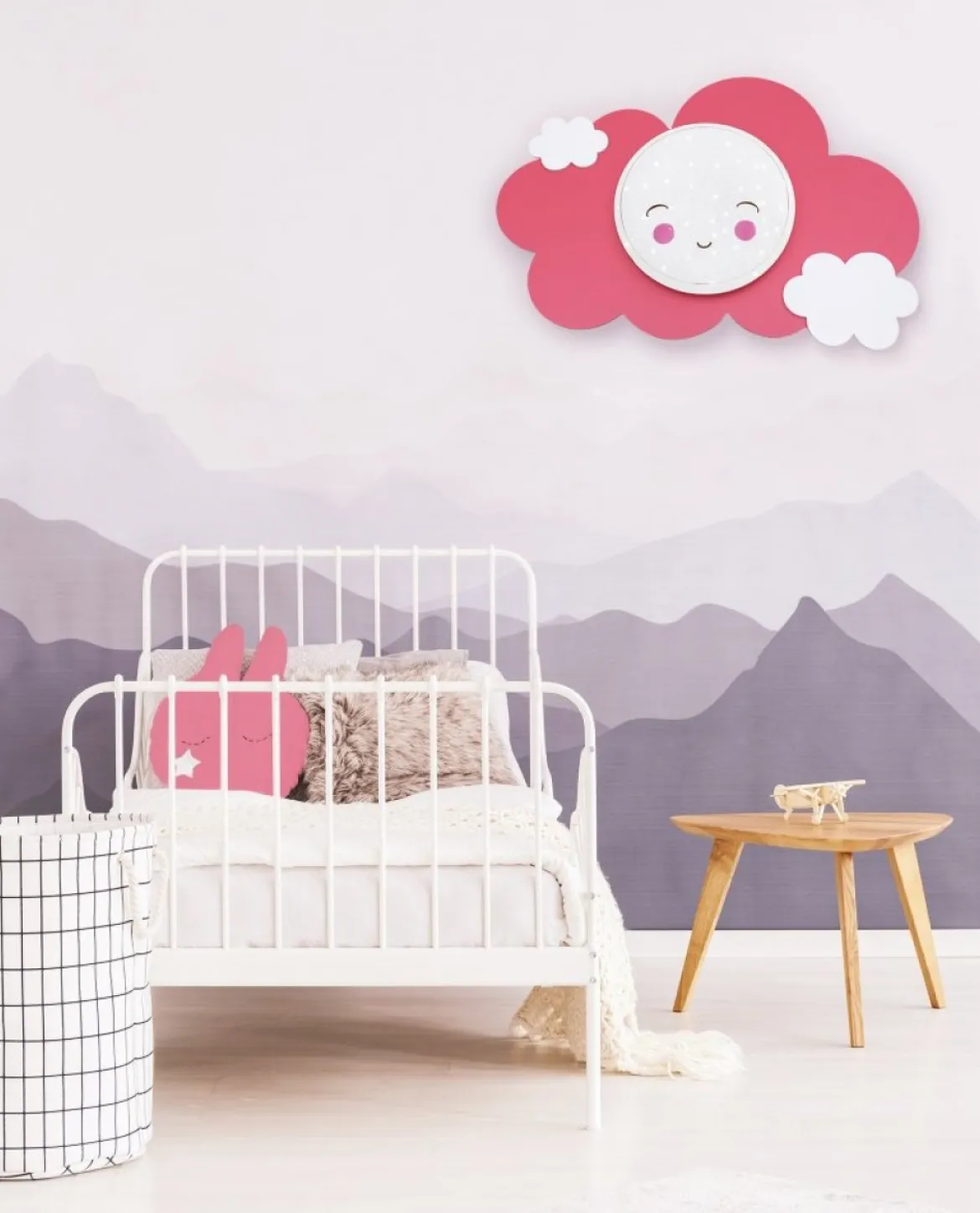 Elobra No. 137574 Deckenleuchte Wolke Starlight Smile altrosa weiß