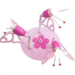Elobra No. 122846 Deckenrondell Falter 3-flammig, Rosa