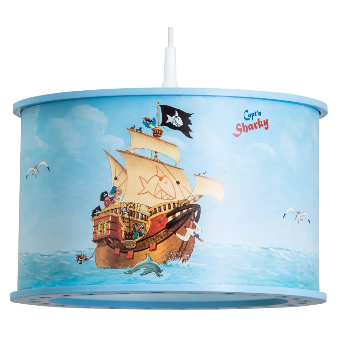 Elobra No. 131565 Hängeleuchte Capt'n Sharky auf hoher See, Hellblau