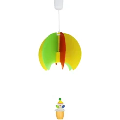 Elobra No. 125168 Pendelleuchte Ballon mit Kasper 1-flammig, Bunt
