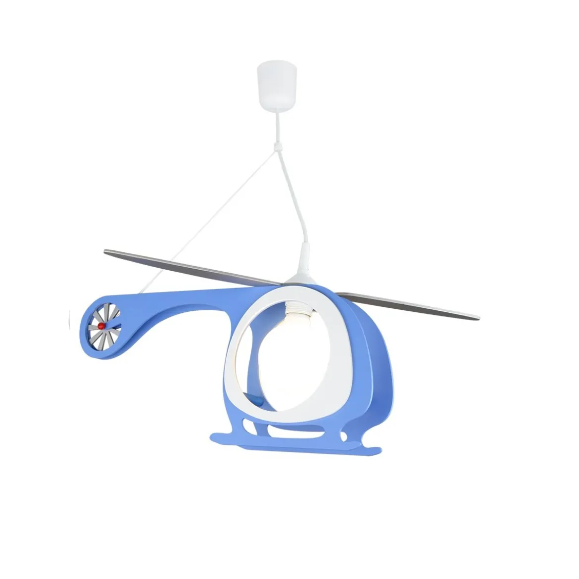 Elobra No. 125403 Pendelleuchte Hubschrauber Blau, Weiß