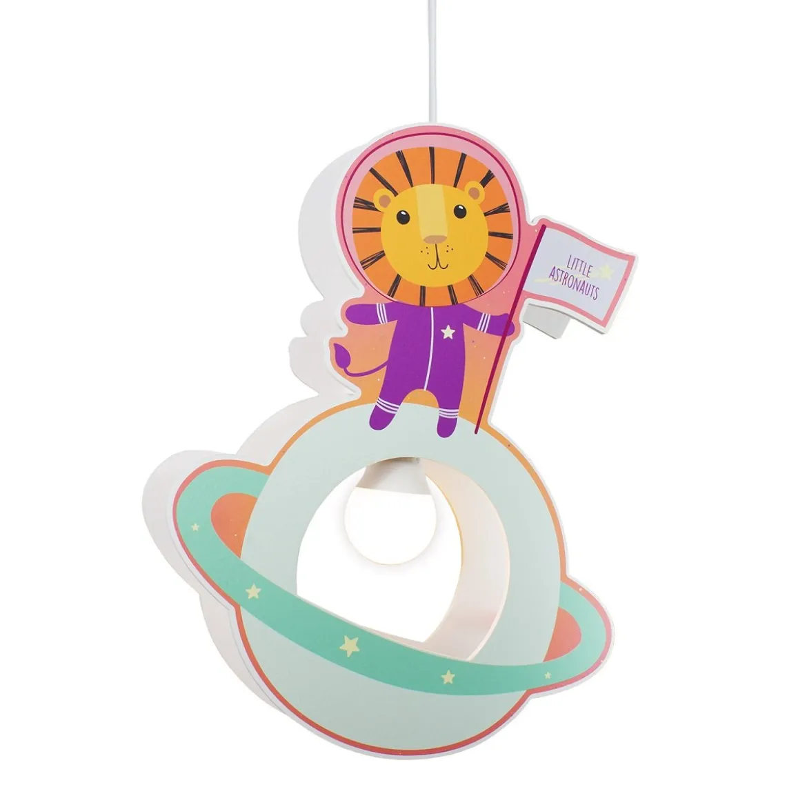 Elobra No. 138007 Pendelleuchte Little Astronauts Löwe 1-flammig Orange