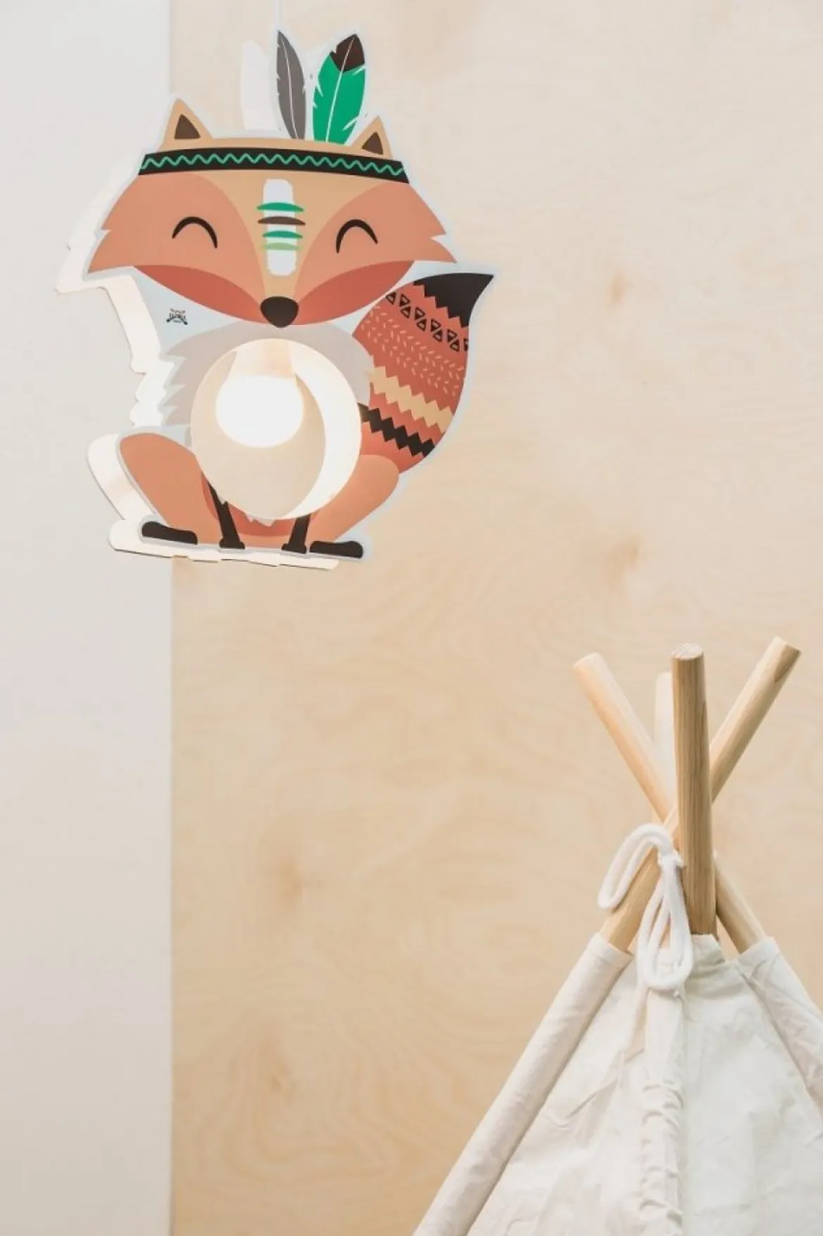 Elobra No. 136591 Pendelleuchte Little Indians Fuchs Filip
