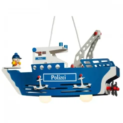 Elobra No. 135525 Pendelleuchte Polizeischiff mit Joe 2-flammig, Blau