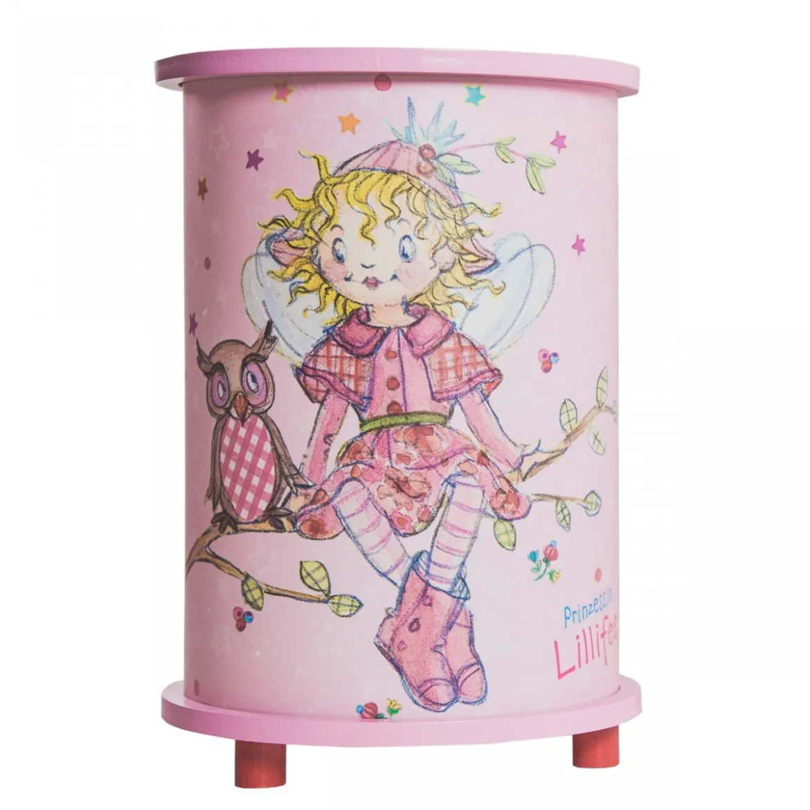 Elobra No. 139417 Tischleuchte Prinzessin Lillifee mit Eule 1-flammig Rosa