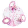 Elobra No. 131510 Wand- und Deckenleuchte Phantasie 3-flammig, Rosa