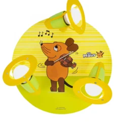 Elobra No. 140406 Wand- und Deckenleuchte Die Maus 3-flammig E14 grün gelb