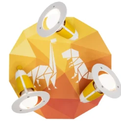 Elobra 139738 Spot Rondell Dinopoly 3-flammig orange E14