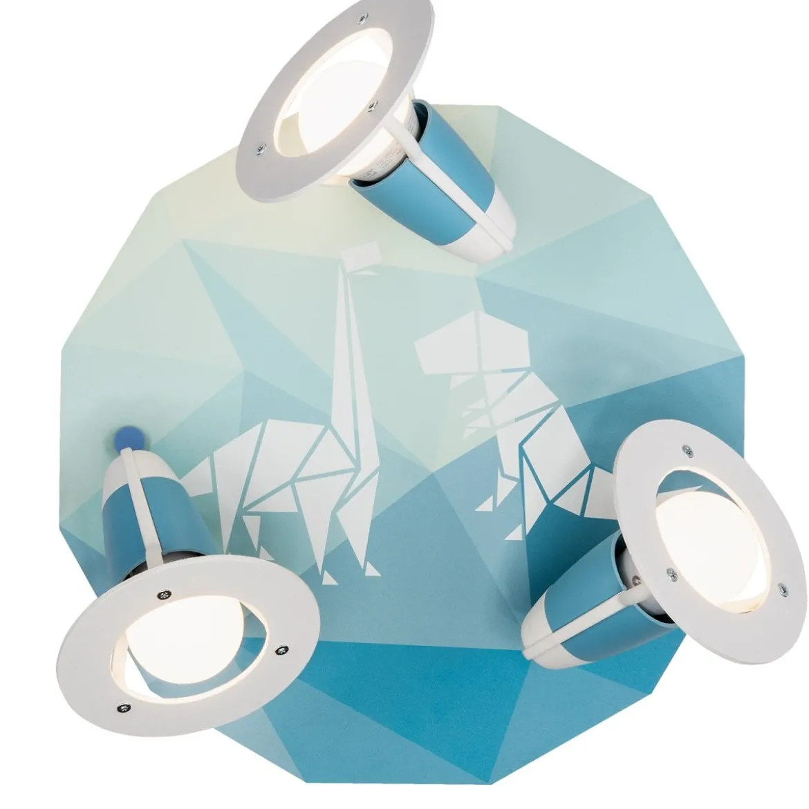 Elobra 139844 Spot Rondell Dinopoly 3-flammig blau E14
