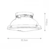 Elstead Amelia 2 Light Deckenleuchte 2-flammig chrom E27