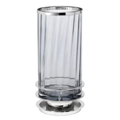 Elstead Arno Tischlampe Rauchglas poliertes Nickel