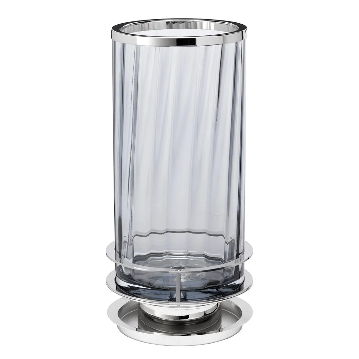 Elstead Arno Tischlampe Rauchglas poliertes Nickel
