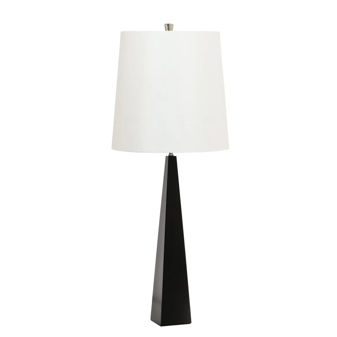 Elstead Ascent Tischleuchte schwarz Lampenschirm weiss E27