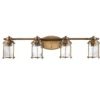 Elstead Ashland Bay 4-flammige Wandleuchte messing klar