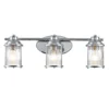 Elstead Ashland Bay 3-flammige Wandleuchte chrom klar