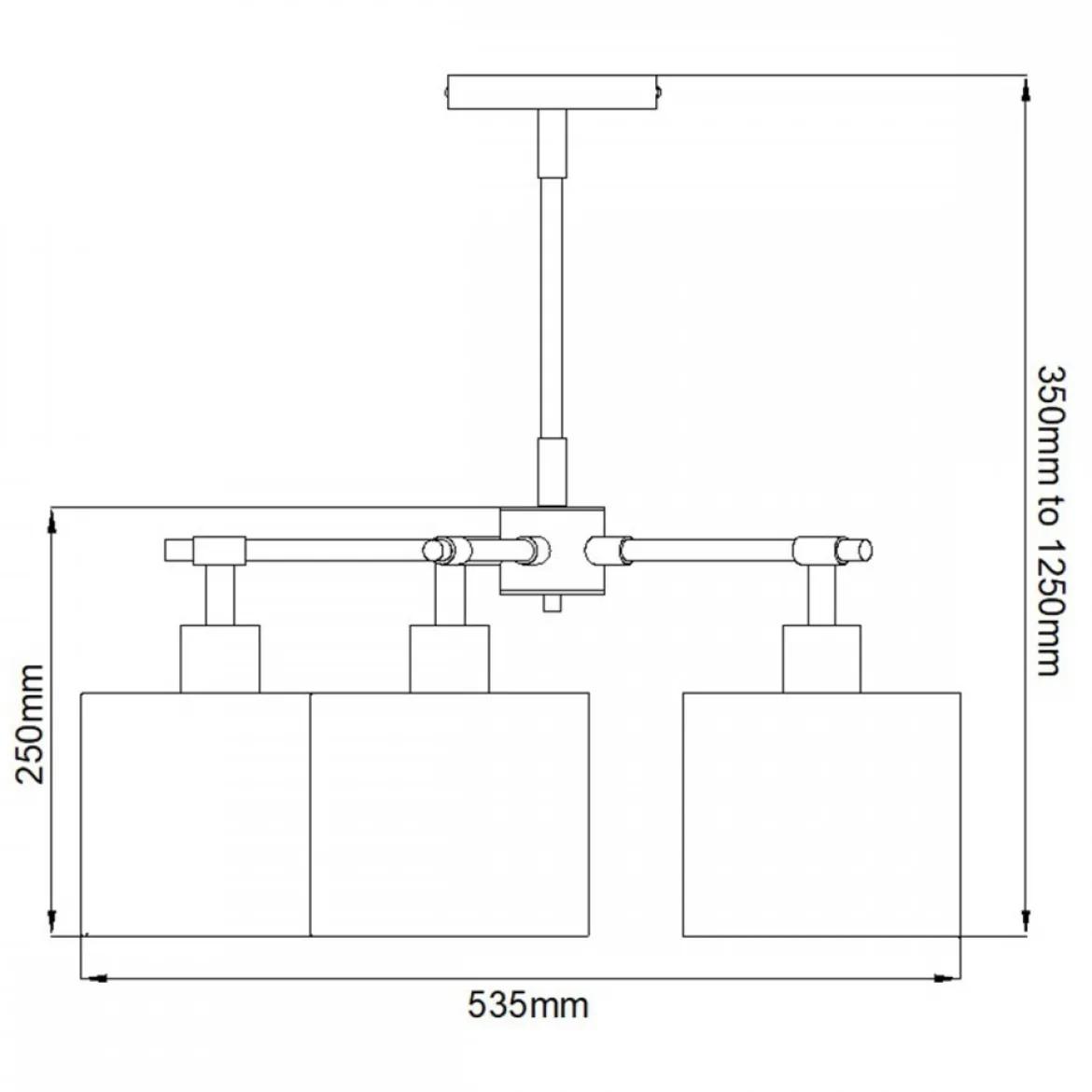 Elstead Balance Pendelleuchte 5-flammig schwarz Lampenschirm weiss E27