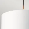 Elstead Balance Pendelleuchte 1-flammig schwarz Lampenschirm weiss E27 45cm