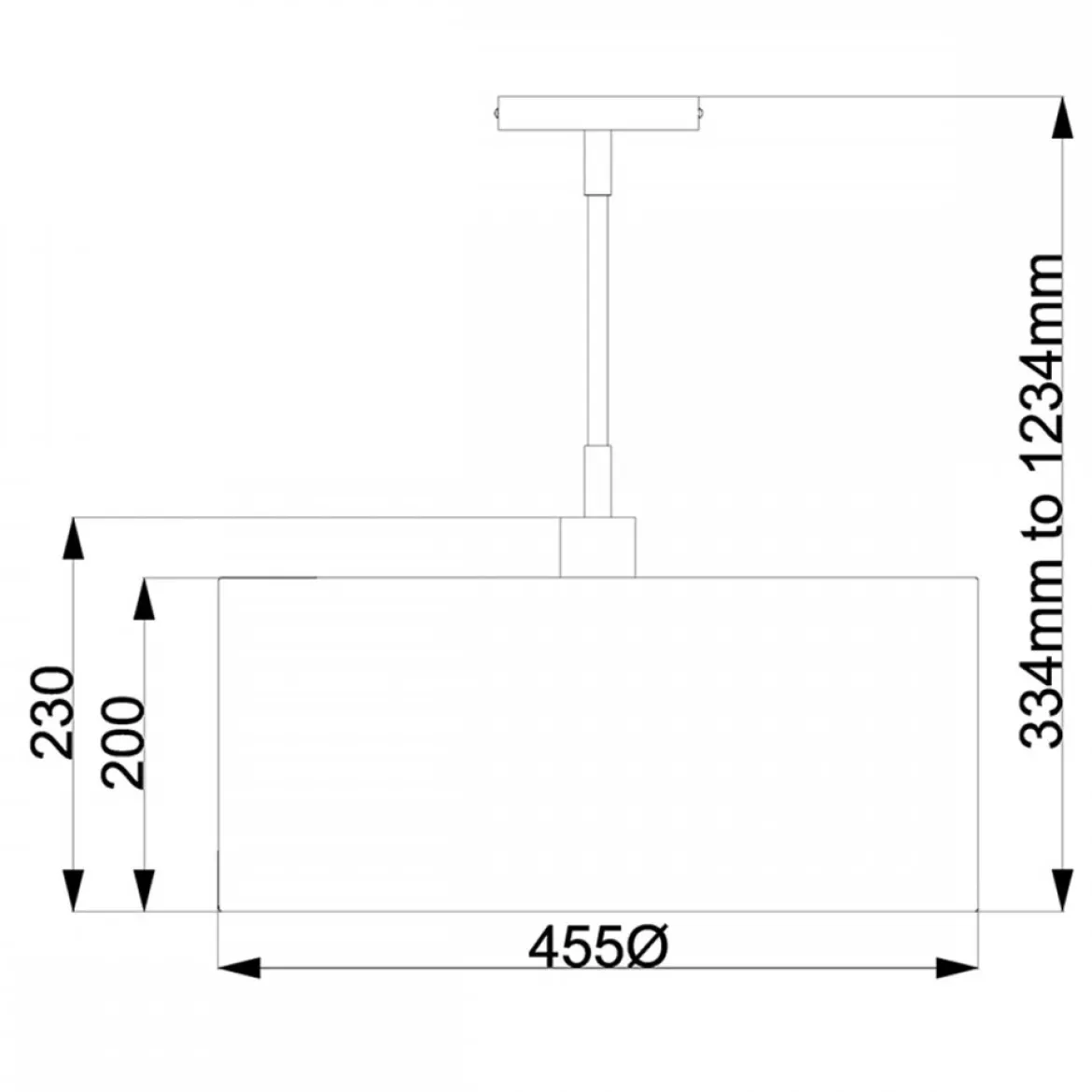 Elstead Balance Pendelleuchte 1-flammig schwarz Lampenschirm weiss E27 45cm