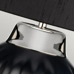 Elstead Bexley 1 Light Tischlampe schwarz nickel poliert 56cm