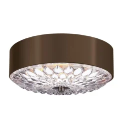 Elstead Botanic 3-flammige Deckenleuchte dunkles gealtertes Messing 35cm