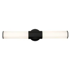 Elstead Facet Dual LED Wandleuchte schwarz matt opal