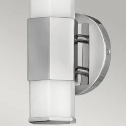 Elstead Facet LED Wandleuchte chrom poliert opal IP44