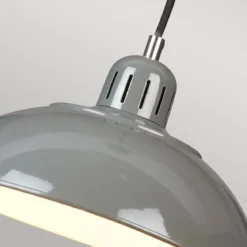 Elstead Franklin Hängeleuchte Grau 1-flammig 30cm