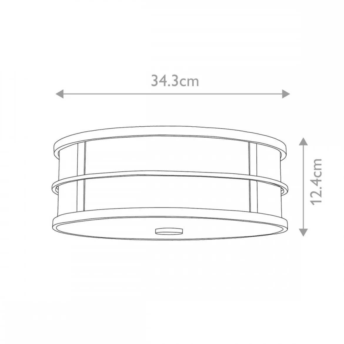 Elstead Fusion 3 Light Deckenleuchte 3-flammig messing natur lackiert E27