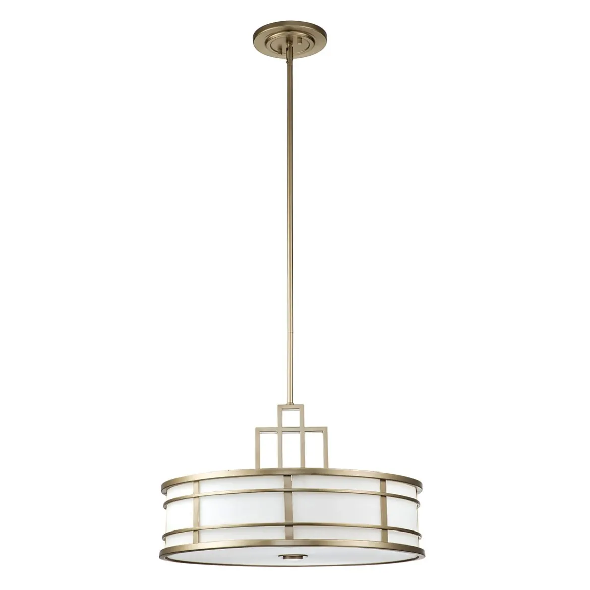 Elstead Fusion 3 Light Pendelleuchte 3-flammig messing natur lackiert E27