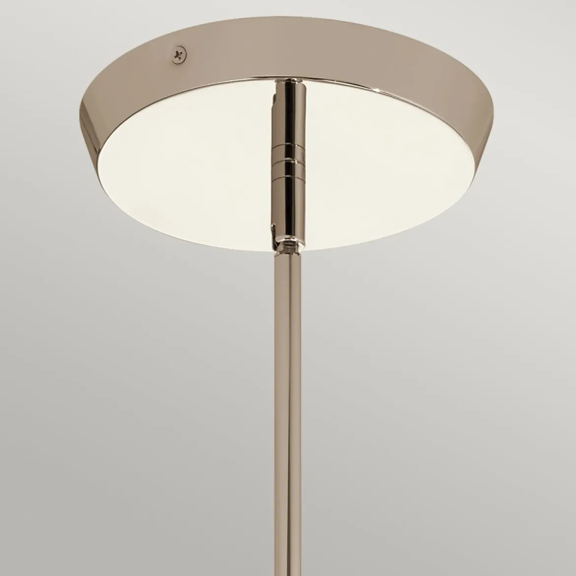 Elstead Kayva LED Kronleuchter 4-flammig Nickel Glas klar 3000K