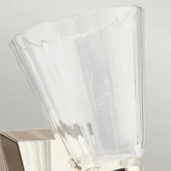 Elstead Kayva LED Wandleuchte 1-flammig Nickel klar IP44