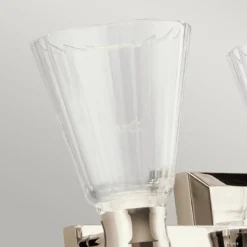 Elstead Kayva LED Wandleuchte 3-flammig Nickel klar IP44